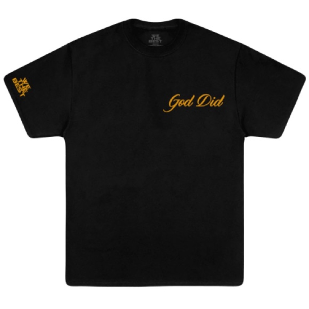 DJ KHALED GOD DID BELIEVE IN US TSHIRT BLACK